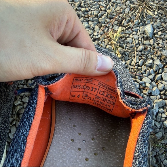 Hey Dude Wally Youth Sox Ocean Blue - Picture 3 of 3